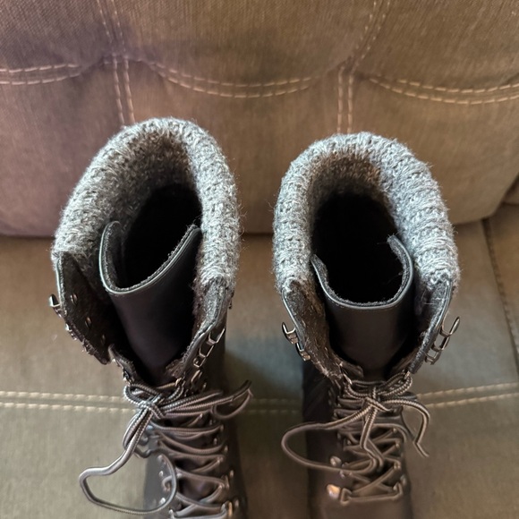 MIA Jenson Mid-Calf Lace-Up Black Combat Boots - Picture 4 of 8